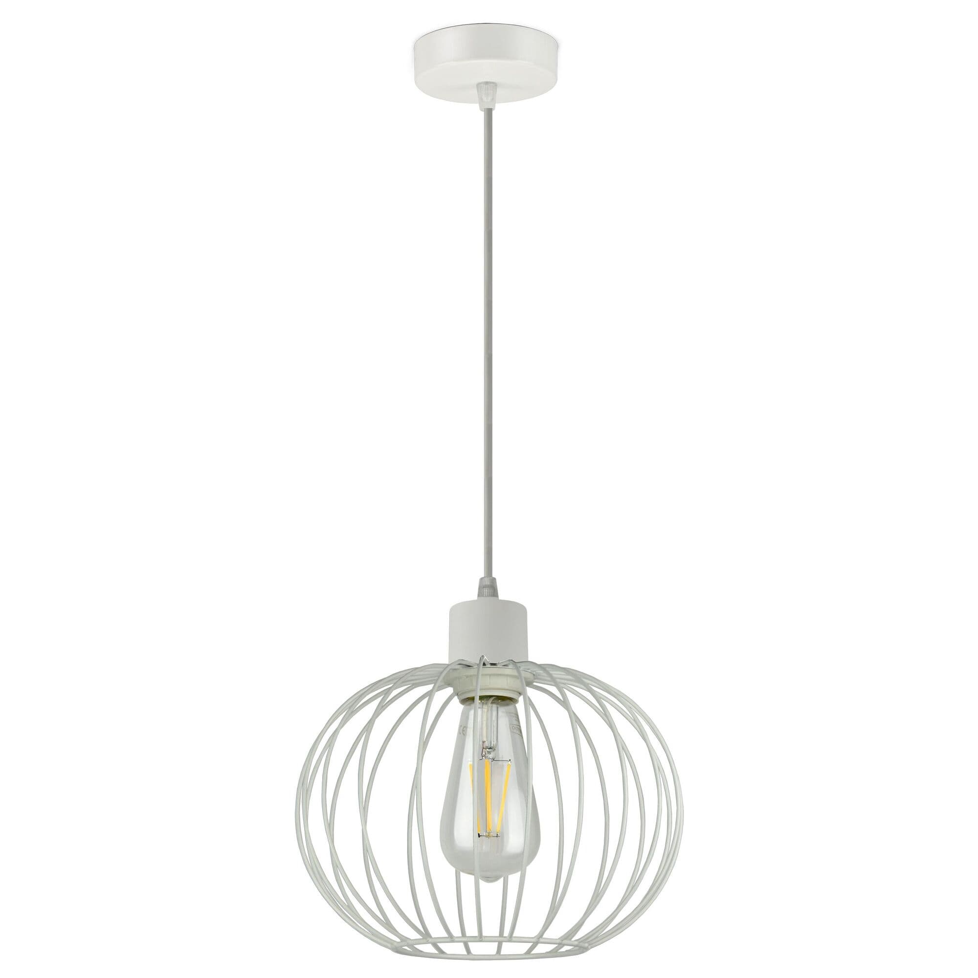 Závesné svietidlo SOLA, AD-LD-6266WE27M, výkon 1x60W, E27, biela (ORNO) 1