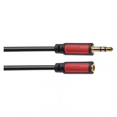 JACK kábel 3,5mm stereo, vidlica - 3,5mm zásuvka 5m (EMOS) 1