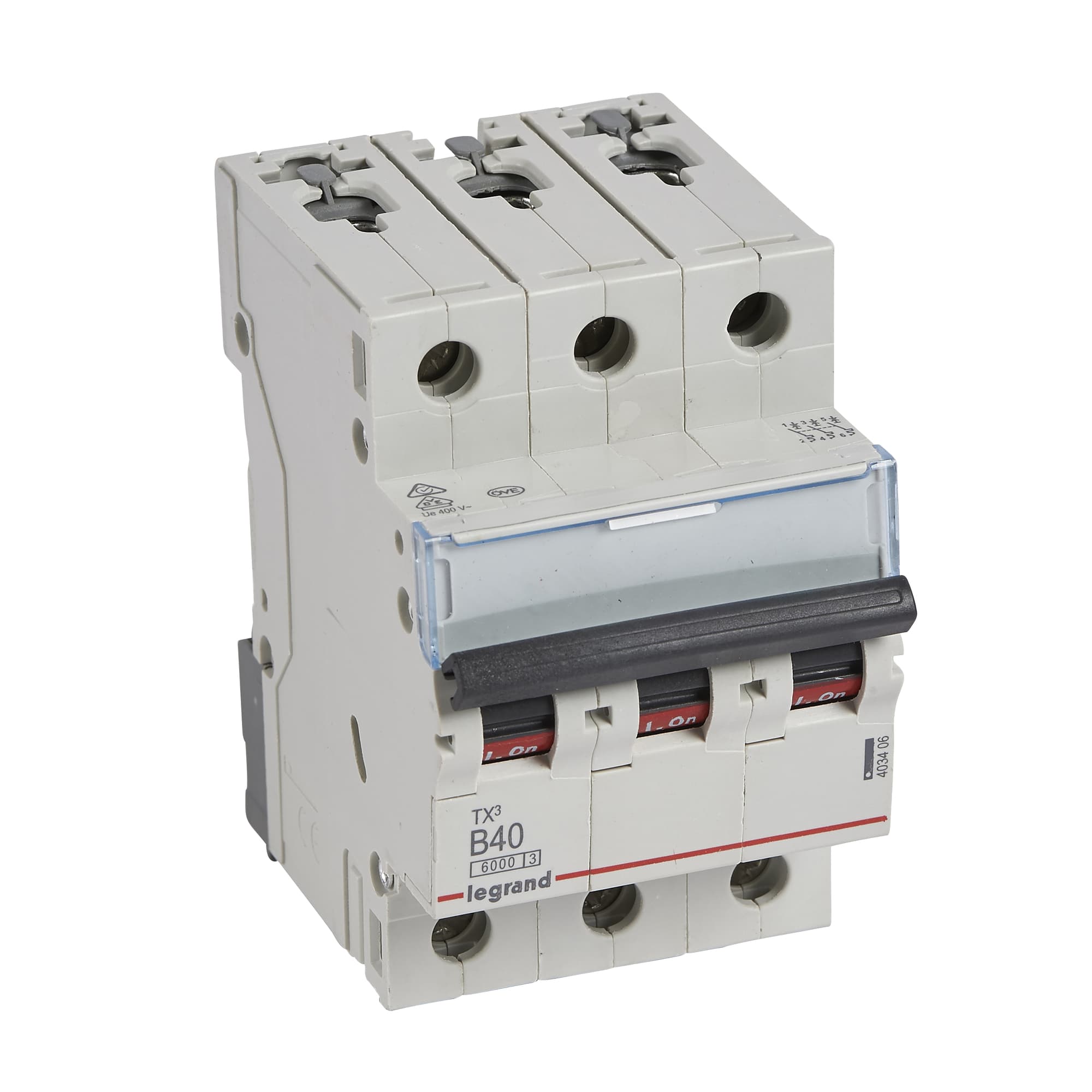 Istič 3-pólový B/40A 6kA Rada:TX3 (Legrand) 1