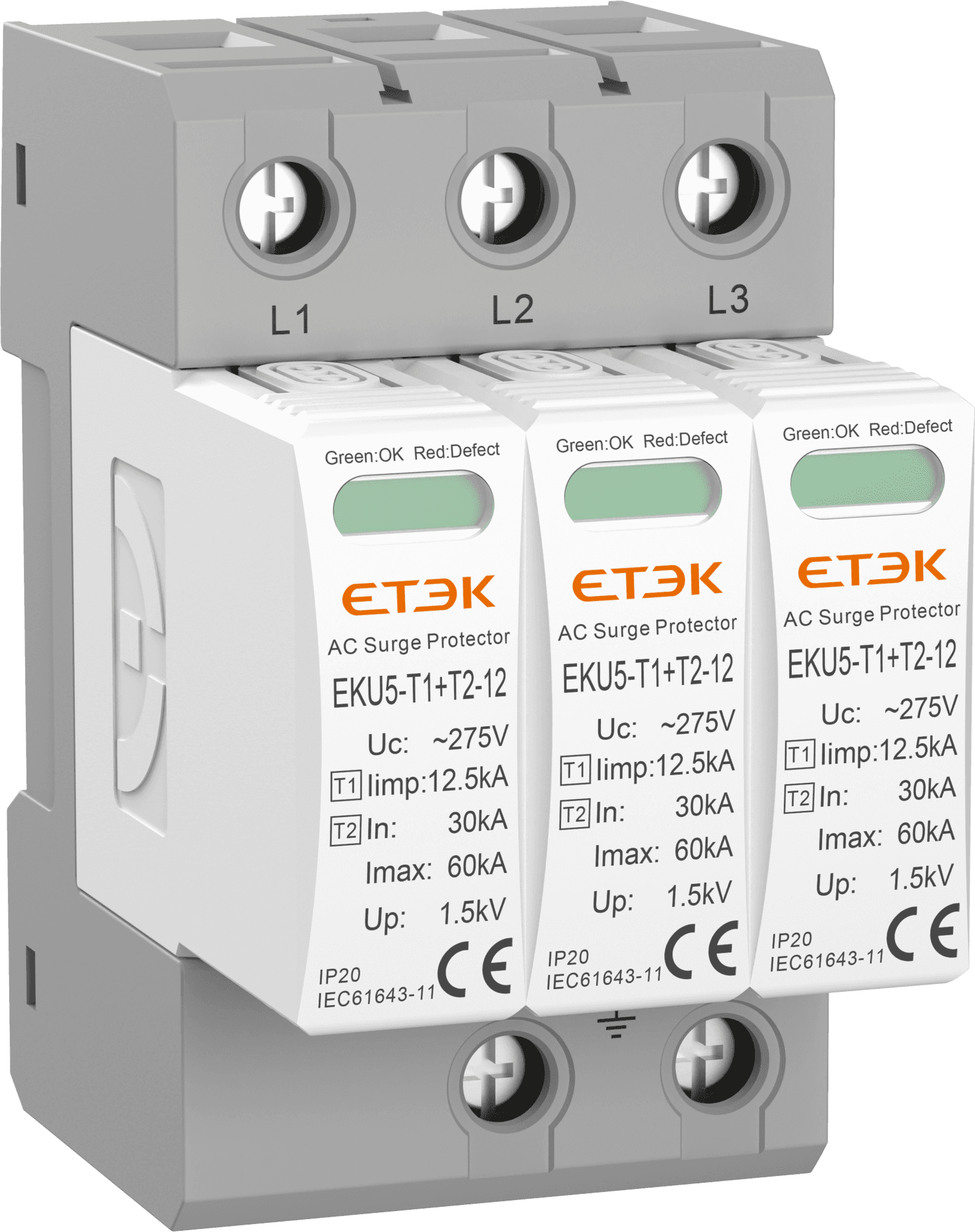ZVODIČ PREPÄTIA EKU5-T1+T2-12-3P275, B+C (Etek) 1