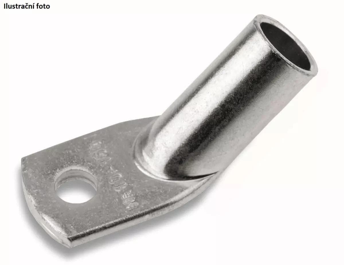 Neizolované trubkové oko 45° Cu 35/8 mm 1