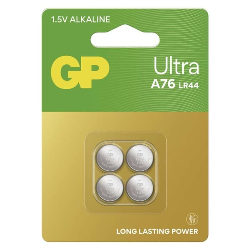 Alkalická gombíková batéria GP Ultra LR44 (A76U) 1