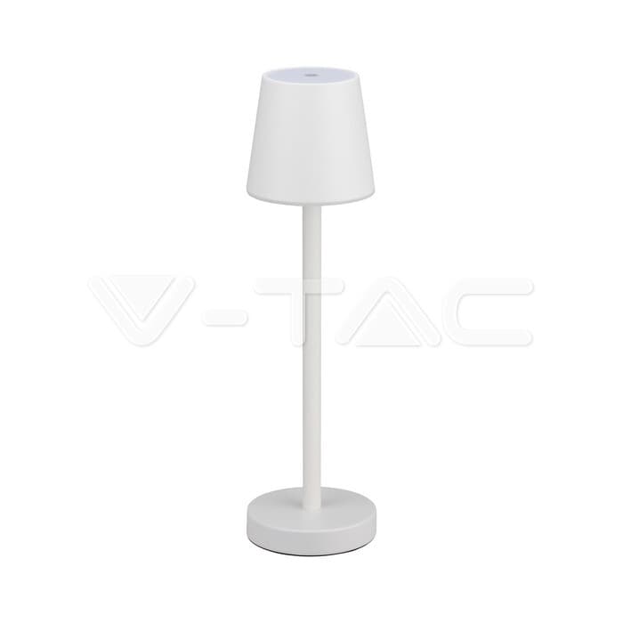 Stolné LED svietidlo 3W nabíjateľná dotykom stmievateľná biela 3000K VT-7703 (V-TAC) 1