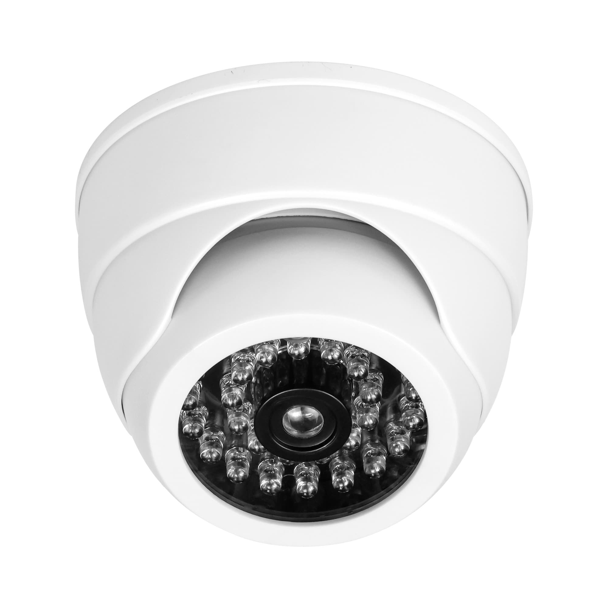 Dummy security CCTV camera with infrared, battery-powered, MINI, white 1