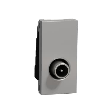 Unica - Zásuvka TV individuálna 1,5 dB 1M, Aluminium 1