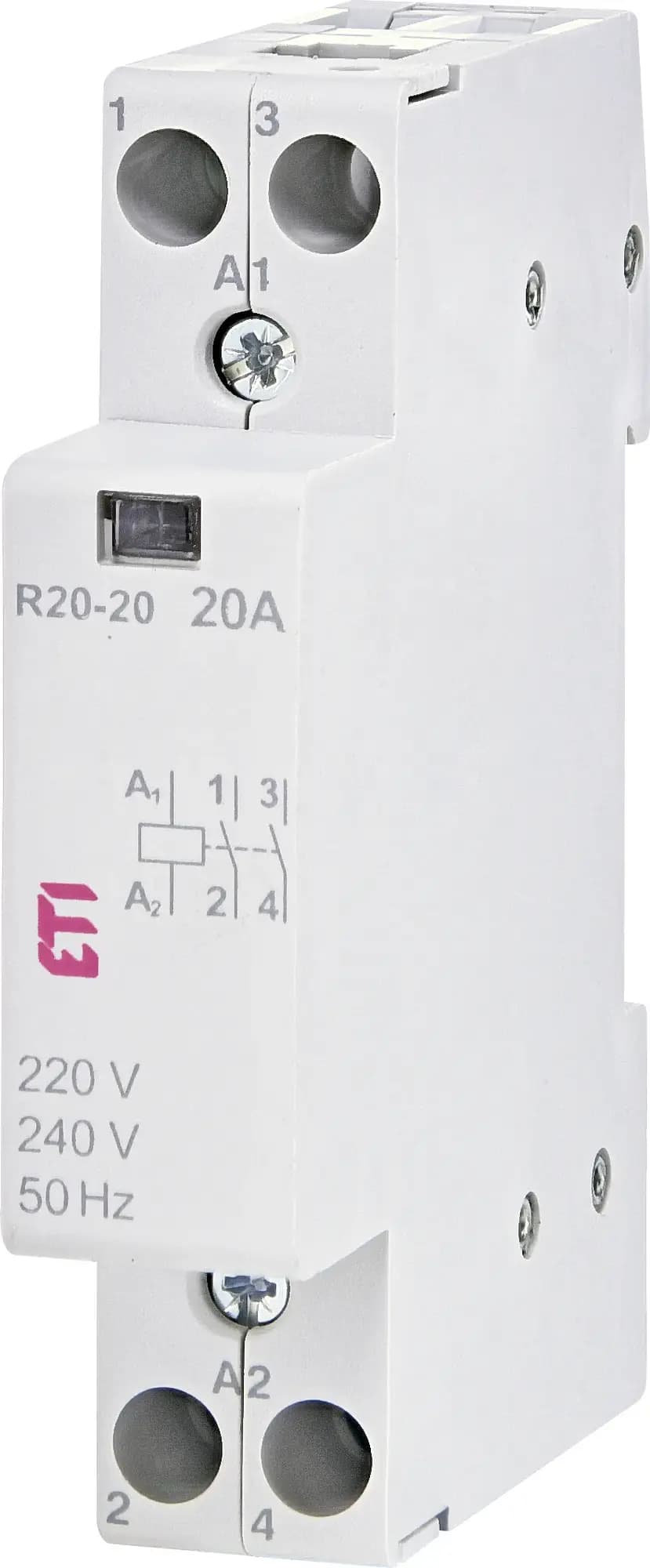 Stýkač modulárny R 20-20 230V AC 2NO (ETI) 1