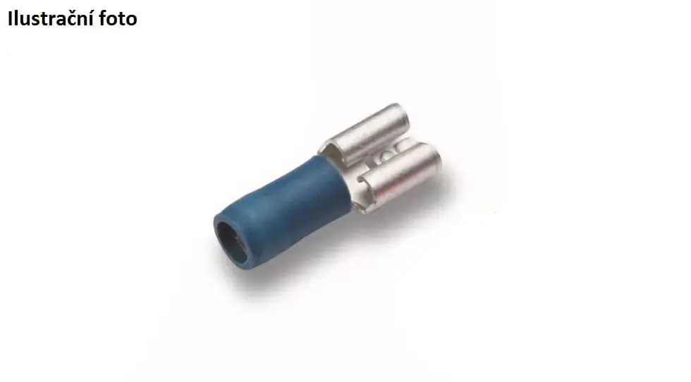 Izolovaný konektor Cu 1,5-2,5/2,8x0,8 mm, modrý (100 ks) 1