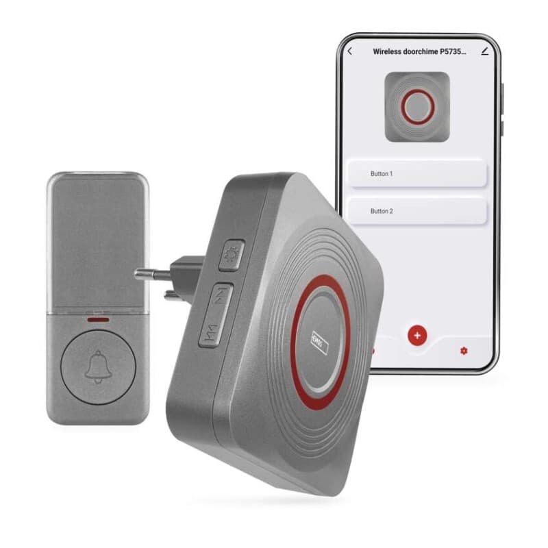 GoSmart Domový bezdrôtový zvonček P5735SS do zásuvky s WiFi 1