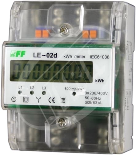 Elektromer trojfázový 80A,digitálny LE-02d, MID fakturačný (F&F) 1