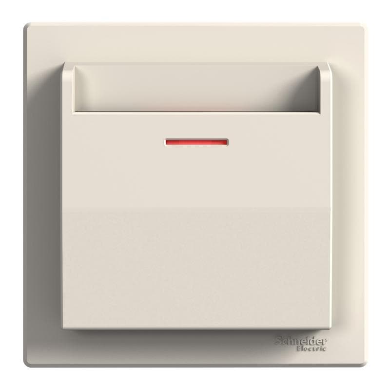 Spínac kartový 10A/250V s relé (PS) krémová Asfora (Schneider) 1
