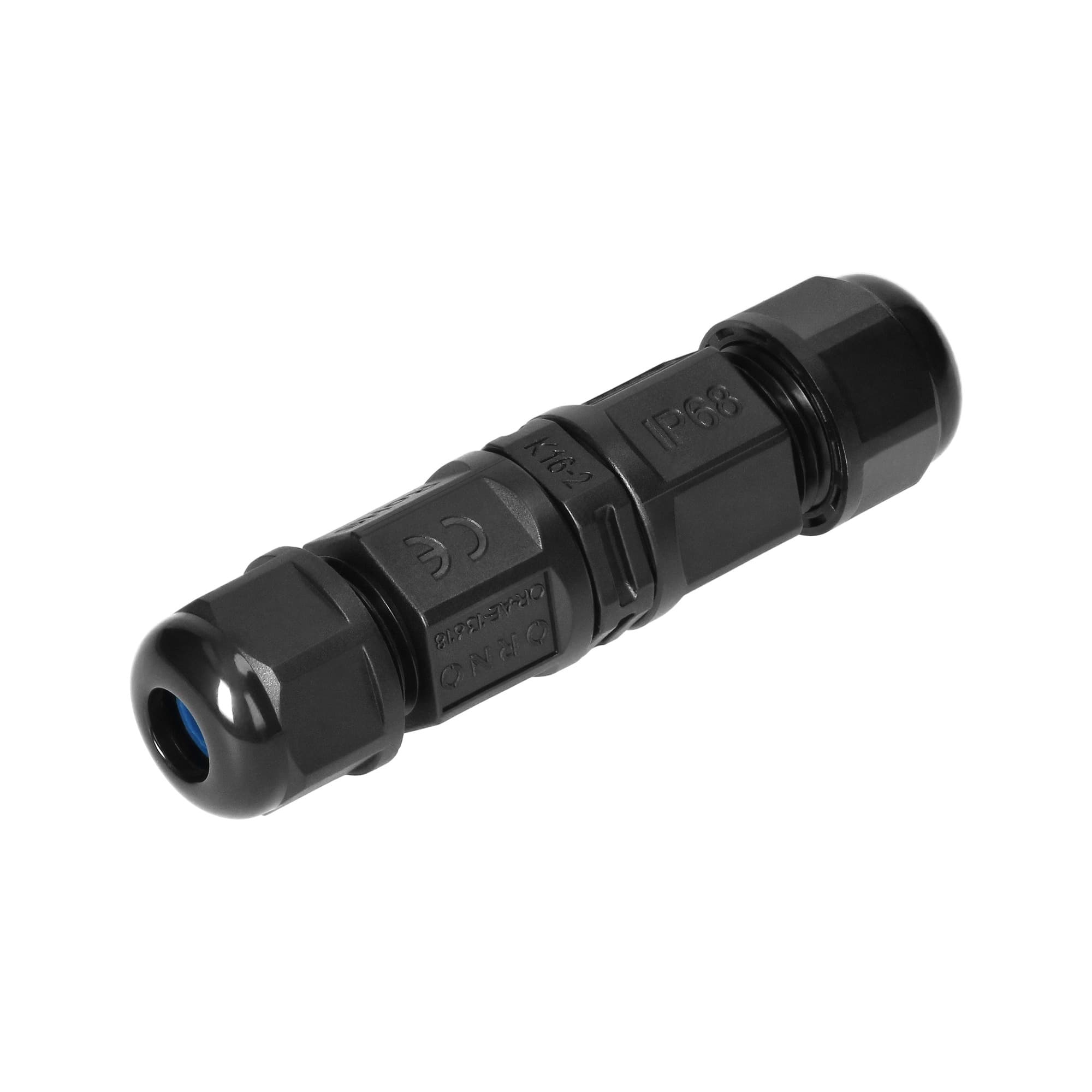 Cable Connector, Straight with quick connector, IP68 MINI 2x1.5mm2, 400V/25A 1
