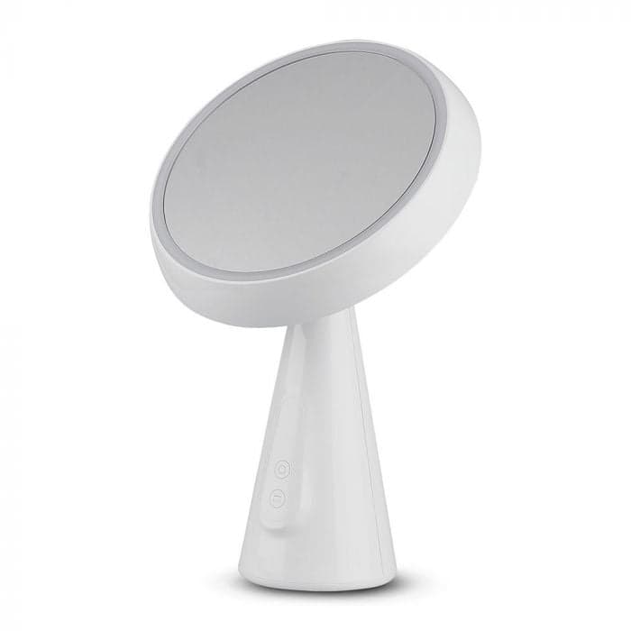 Zrkadlo kozmetické s LED svietidlom 5W, 3000K, 200lm, stmievateľné, biele VT-7905 (V-TAC) 1