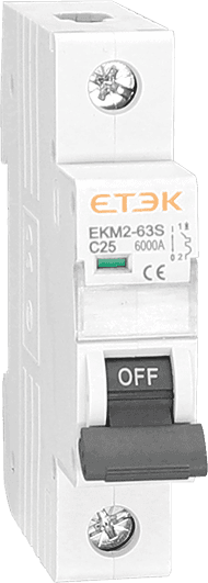 Istič 1-pólový B/2A 6kA Rada:EKM2-63S (ETEK) 1