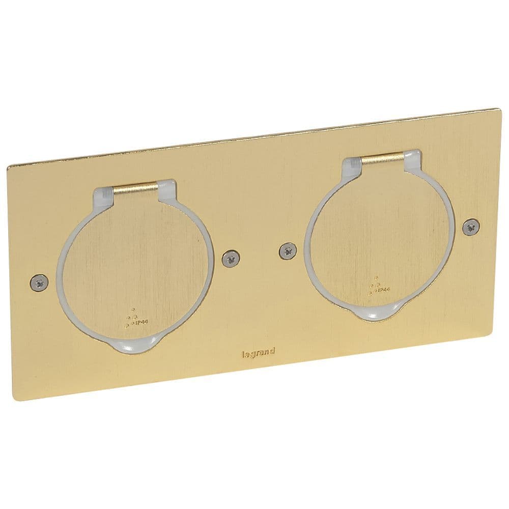 Krabica podlahová 2x 2M bronz obdĺžnik (Legrand) 1