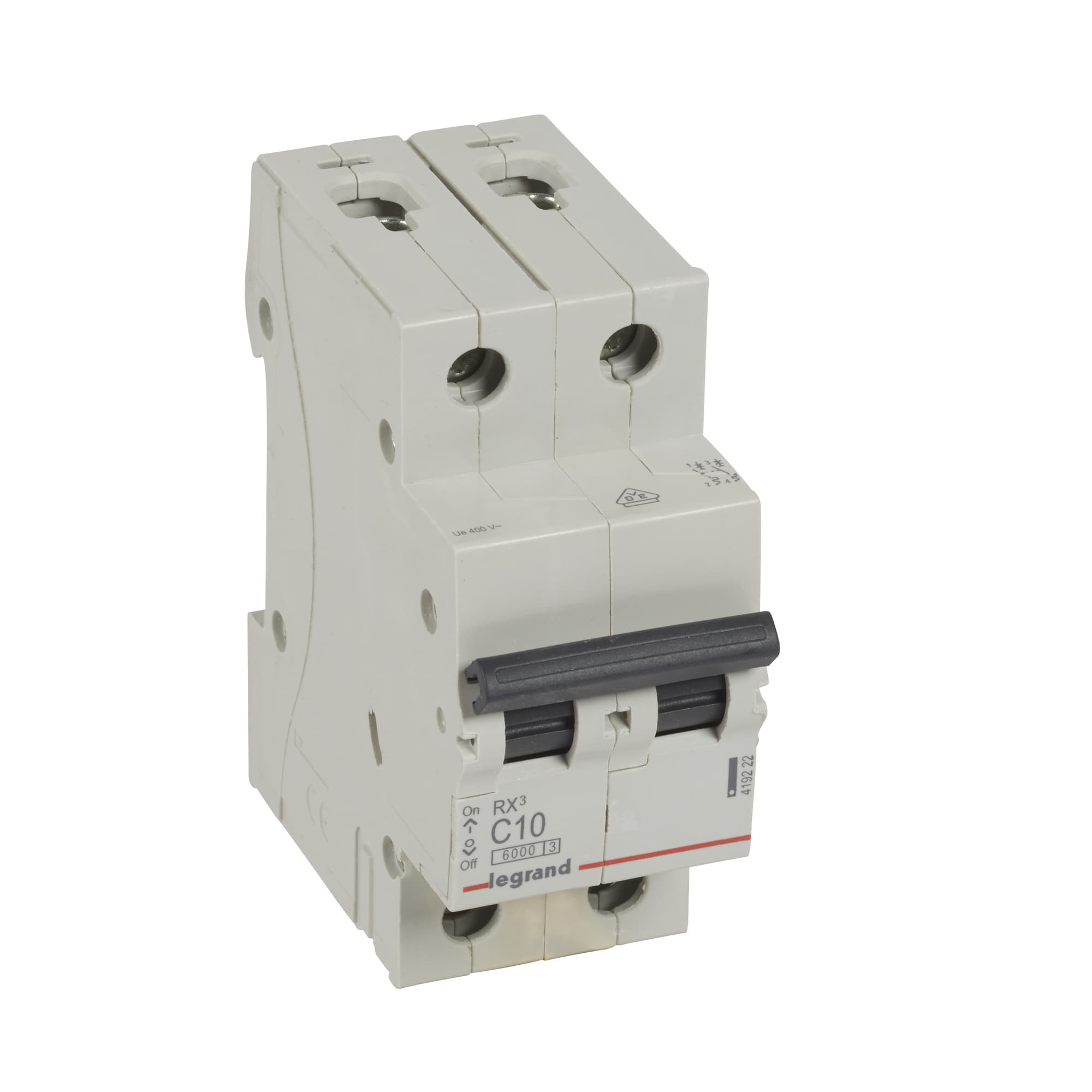 Istič 2-pólový C/10A 6kA Rada:RX3 (Legrand) 1