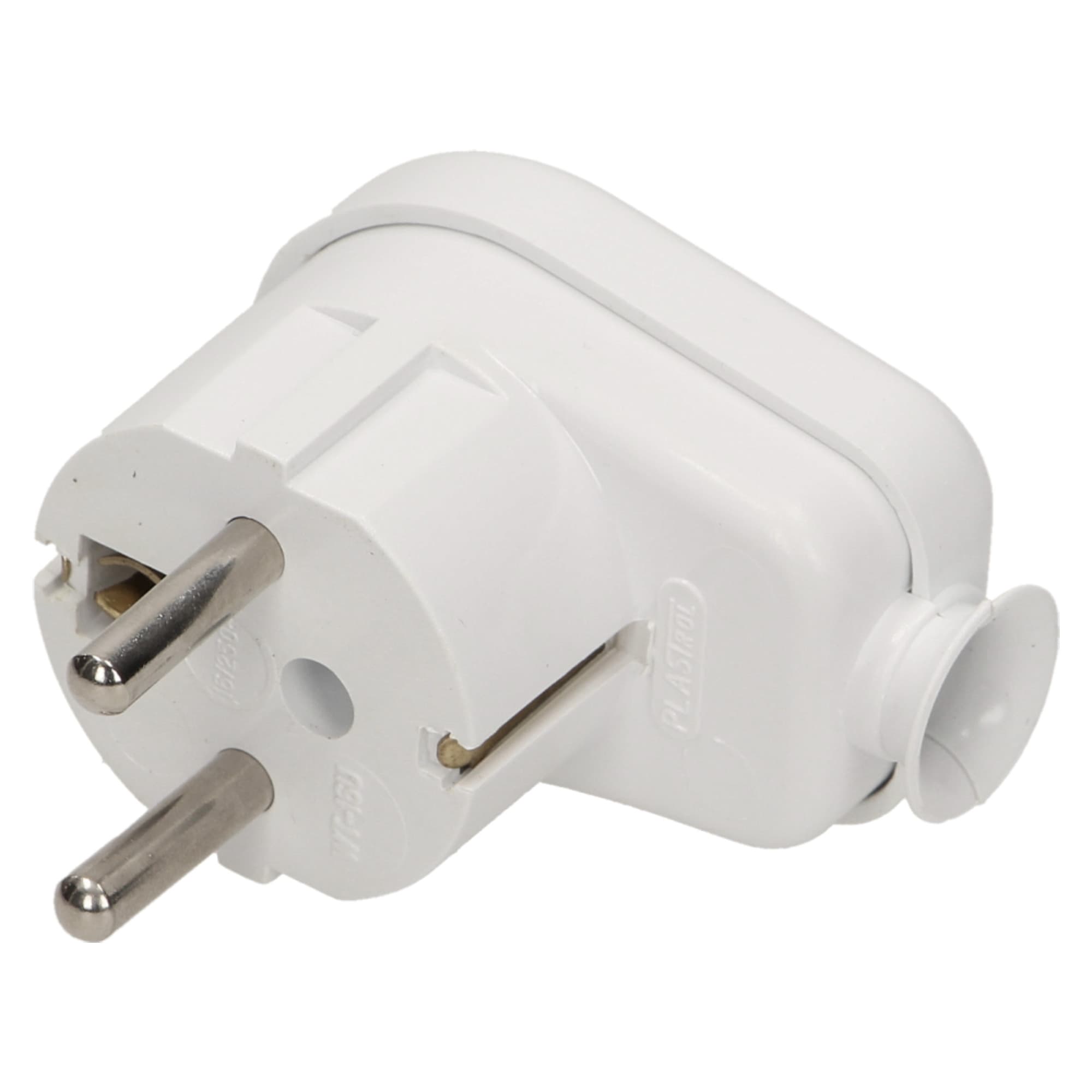 Angled plug with backlight, white 1