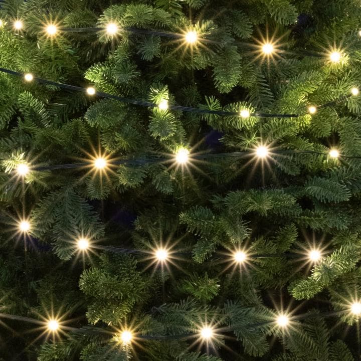 DOT LED svietiaci reťazec, 50 m, teplá biela 1