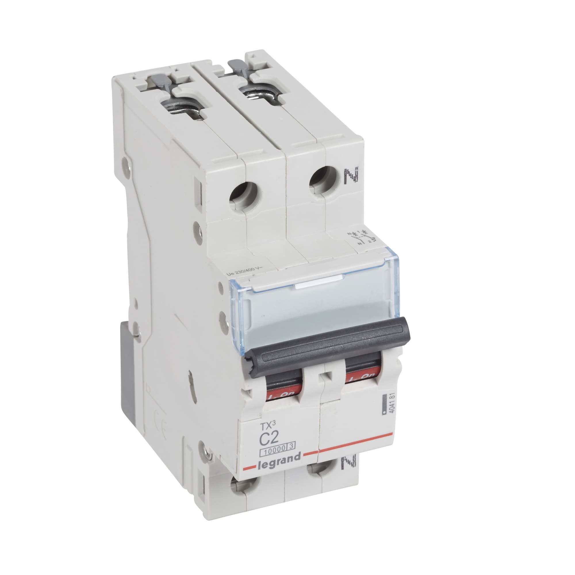 Istič 1-pólový+N C/2A 10kA Rada:TX3 (Legrand) 1