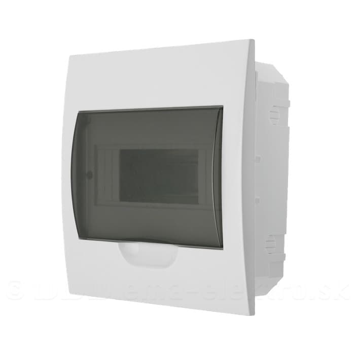 Rozvádzač bytový 8M Pod omietku, transparentný EKDB2 (ETEK) 1