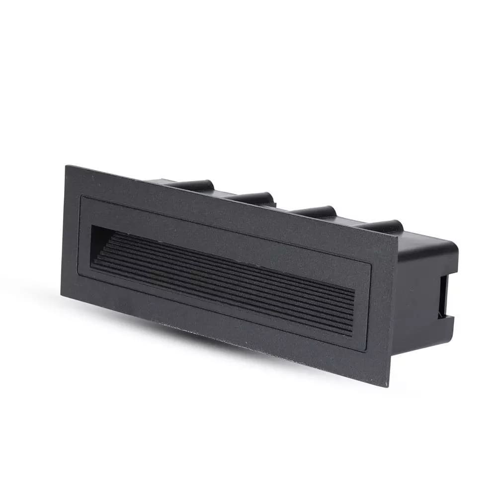 Schodiskové LED svietidlo obdĺžnikové 6W, 3000K, 240lm, čierne VT-856 (V-TAC) 1
