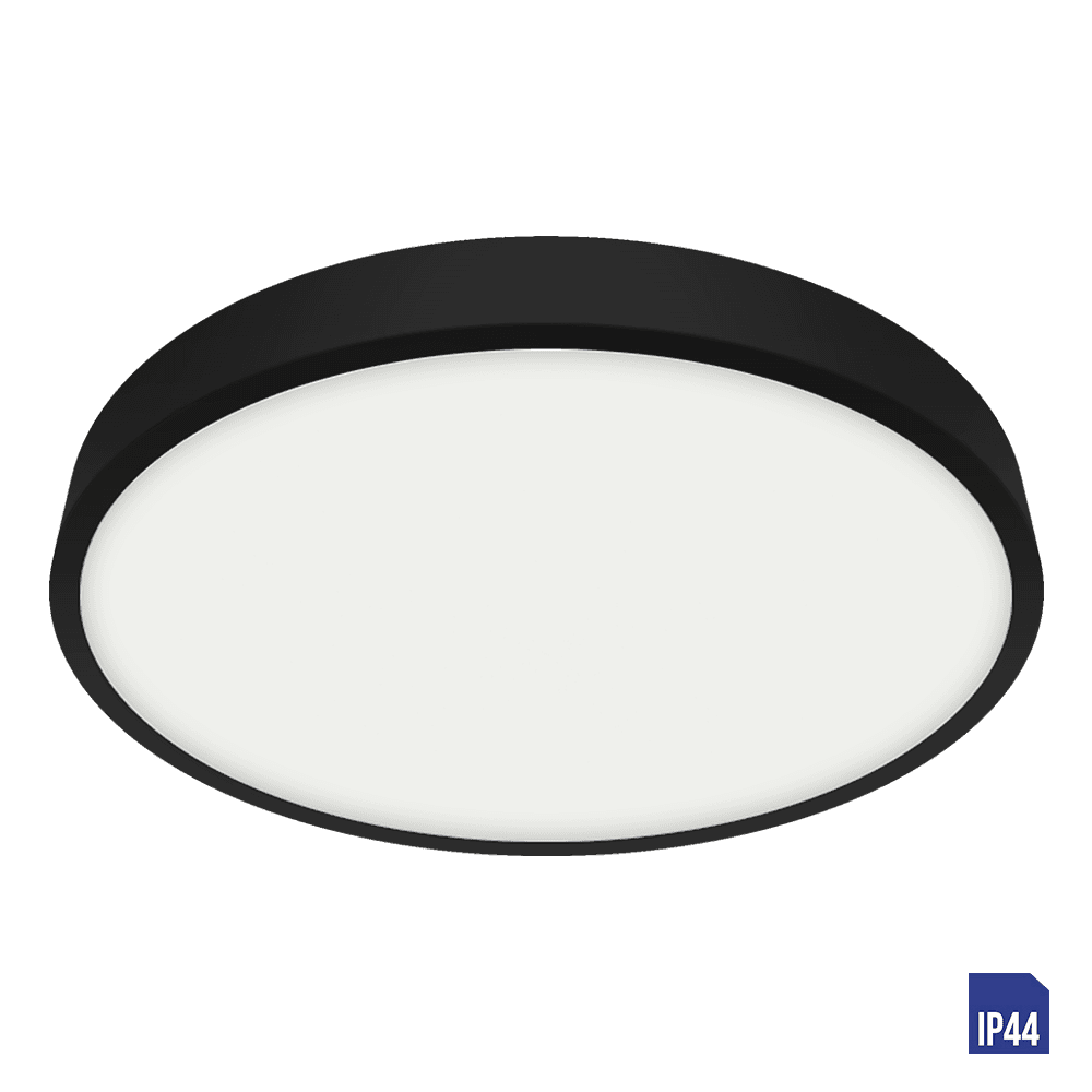 Svietidlo prisadené LENYS III RD 24W LED 4000K IP44 čierna (Luxera) 1