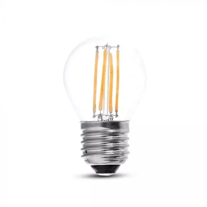 Žiarovka LED Filament E27 4W, 6400K, 400lm, G45 VT-1980 (V-TAC) 1