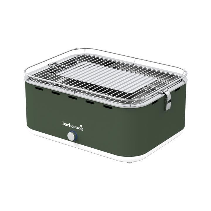Barbecook BC-CHA-1018 Stolný gril na drevené uhlie Carlo, zelený, 44x33x21cm 1