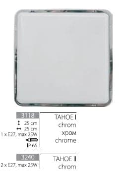 Svietidlo TAHOE l 1xE27 max. 25W IP65 chróm (Technolux) 1