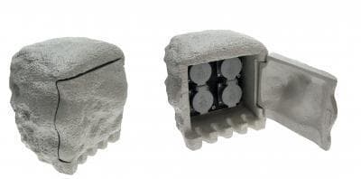 Záhradný stĺpik so 4 zásuvkami STONE 4 (LUCERNA) 1