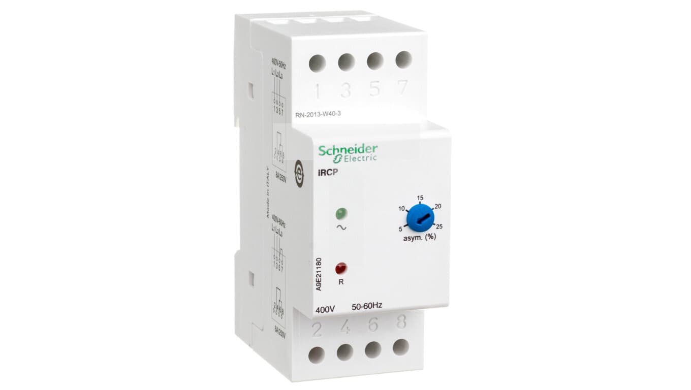 Relé fázové riadiace iRCP -8A 400V 1No1Nc (Schneider) 1