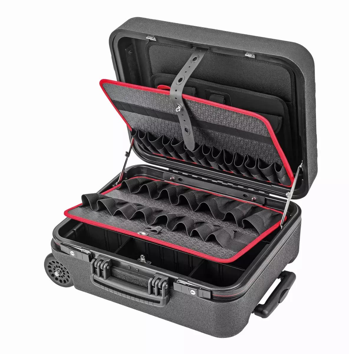 Plastový kufr MEGA-WHEEL černý 548 x 448 x 247 mm 1