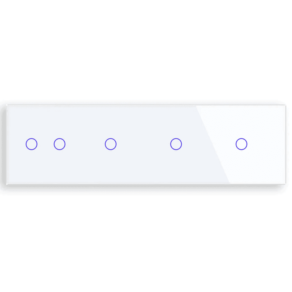 Revolo Touch štvoritý sklenený panel C2/C1/C1/C1-001 - Biely 1