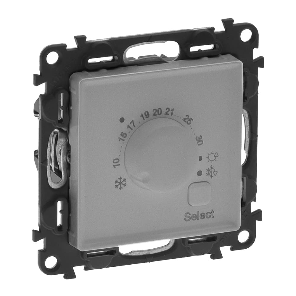 Termostat priestorový --A/230V (SS) hliník Valena Life (Legrand) 1