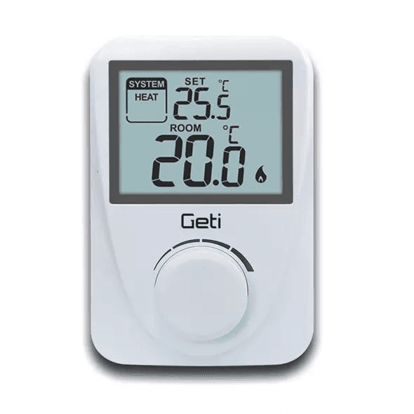 Termostat GRT01 s manuálnym ovládaním GRT01 biely (GETI) 1