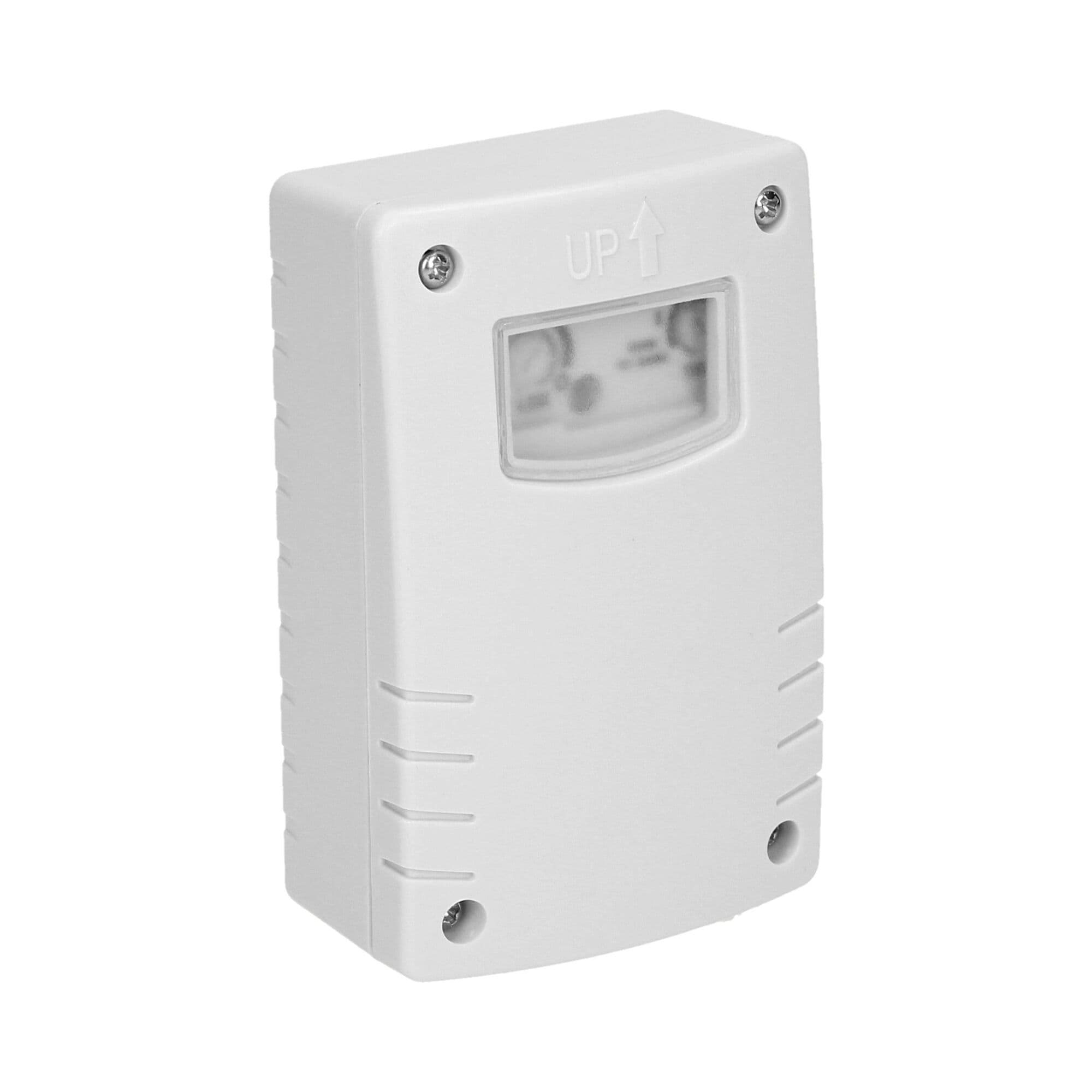 Senzor súmraku, biely, IP44, 1200W, 2300 luxov, 1-8 hod., 1