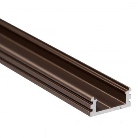 Profil LED Al, 19x8mm BC14 bronzový (47) 1