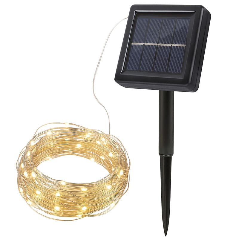 Solight LED solárna reťaz, 200LED, 22m, teplá biela (Solight) 1