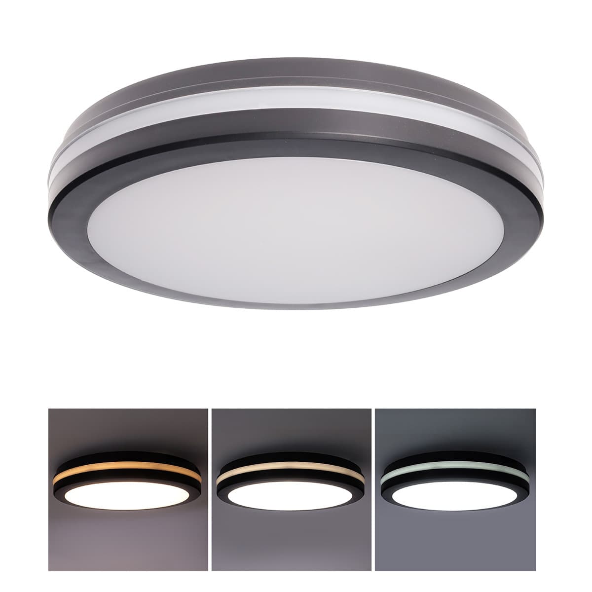 Solight LED osvetlenie Gari, 26W, 2340lm, 3CCT, IP65, 30cm, čierna (Solight) 1