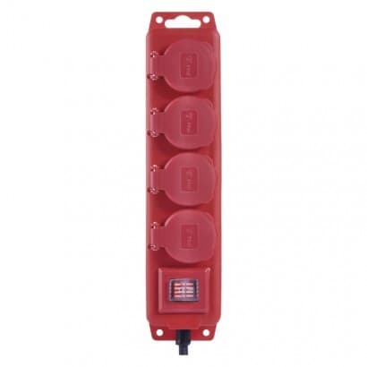 Gumový predlžovací kábel 4 zásuvky, 10m, 1,5mm2, IP44 (EMOS) 1