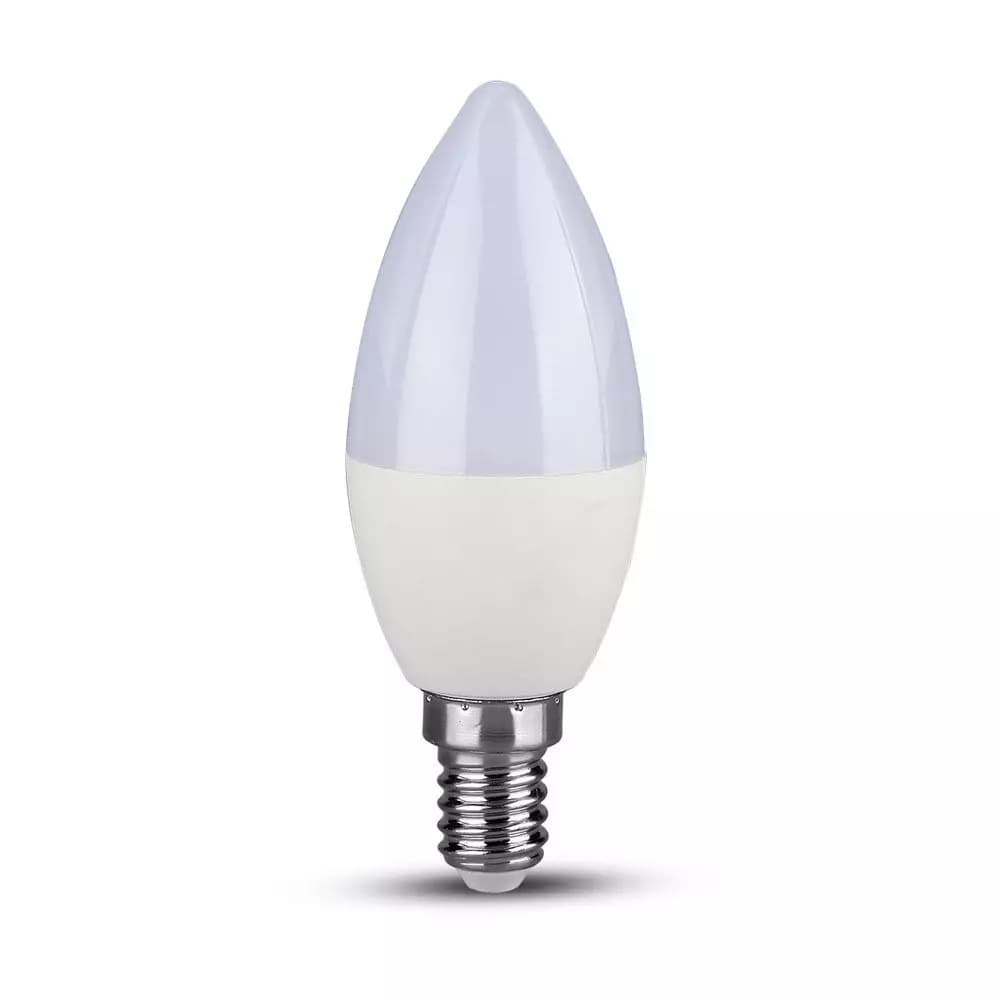 Žiarovka sviečková LED PRO E14 4,5W, 3000K, 470lm, VT-255 (V-TAC) 1