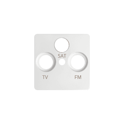Kryt TV+R+SAT zásuvky biela SIMON82 (simon) 1