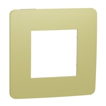Unica Studio Color - Krycí rámček jednonásobný, Light green/Biely 1