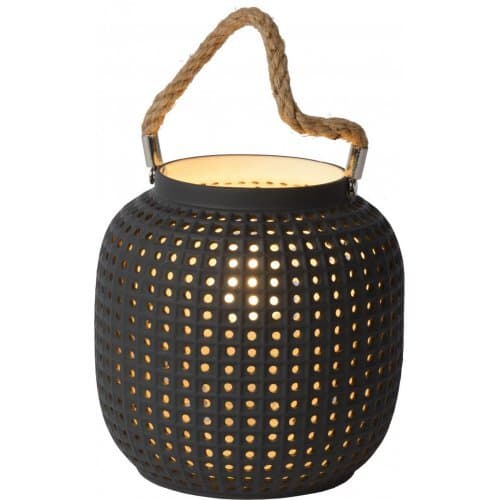 LUCIDE SAFIYA Table lamp E14 25W H16.4cm Dark Grey stolní lampa (Fulgur) 1