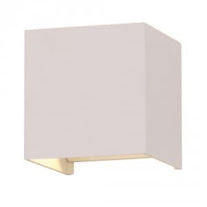 Nástenné LED svietidlo štvorcové 6W, 4000K, 660lm, IP65, biele VT-759 (V-TAC) 1