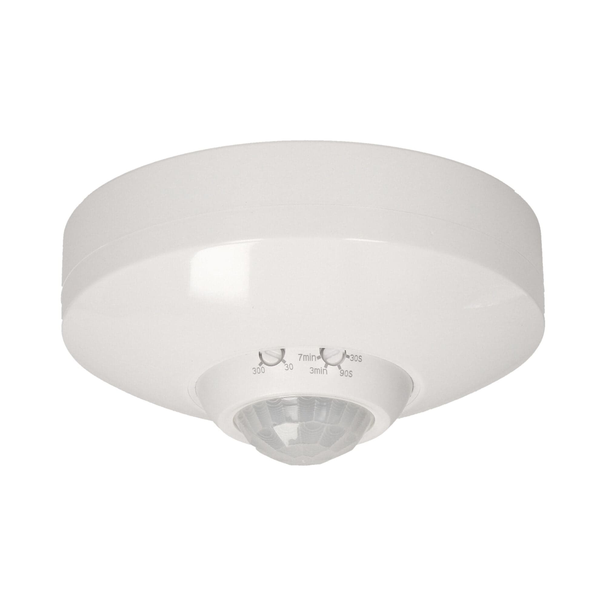 PIR pohybový senzor 360°, stropný výklopný, IP20, 800W, biely 1