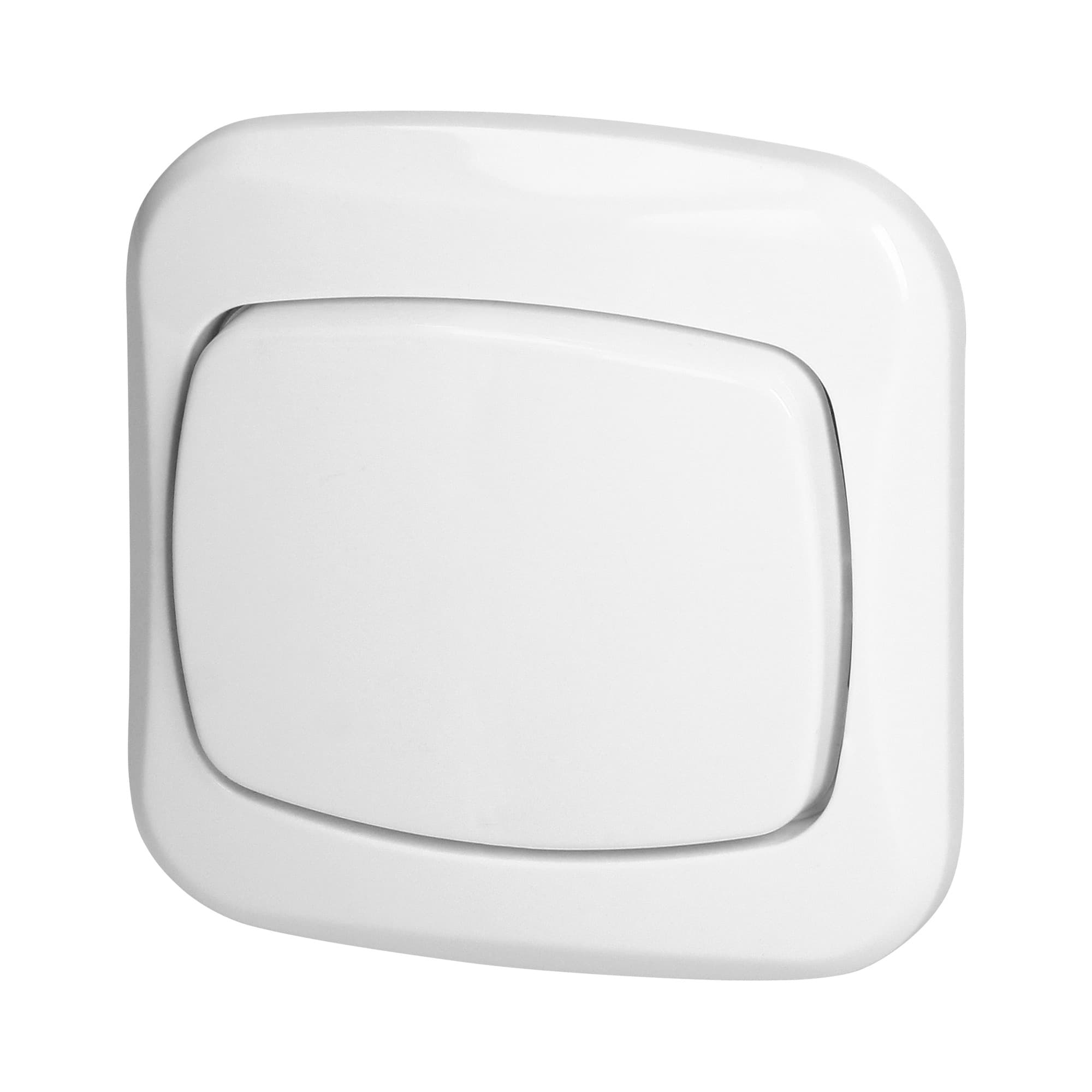 Flush-mounted single-pole switch, 10A, 250V, ATUT, white 1