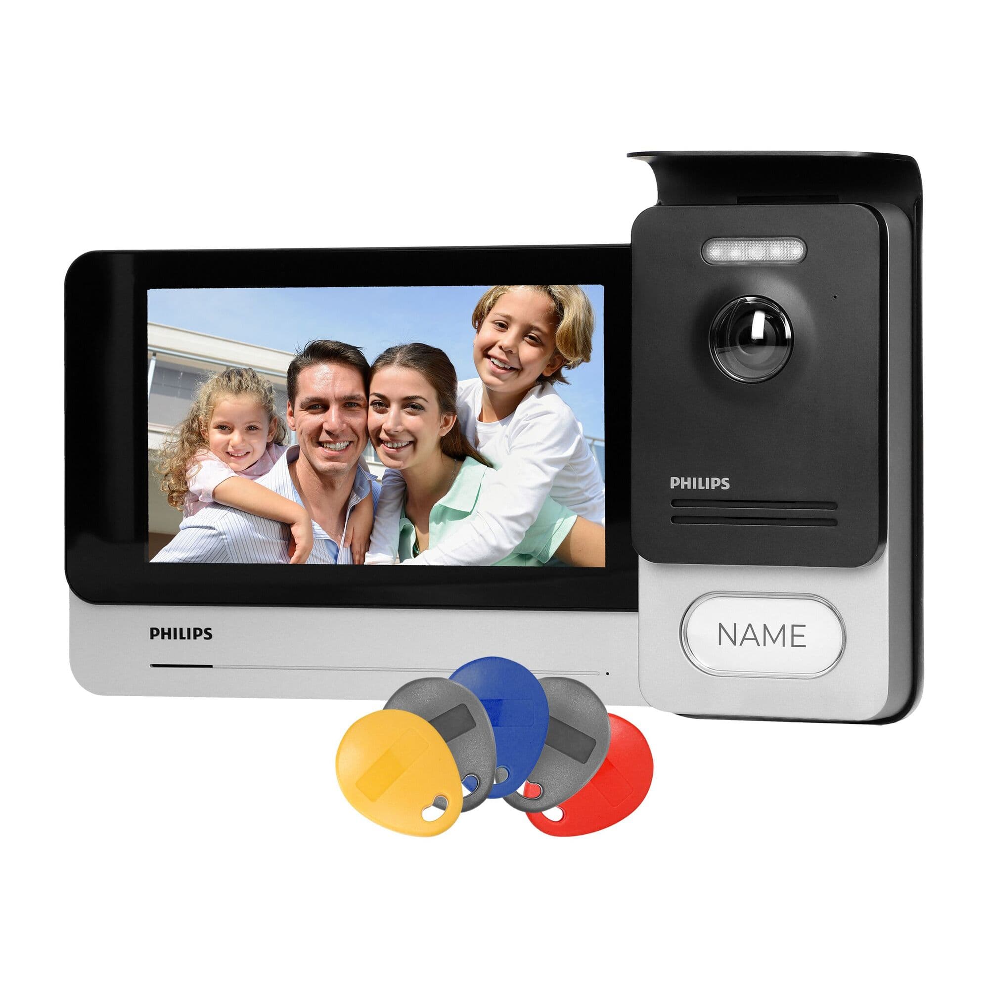 Súprava videovrátnika Philips WelcomeEye Touch, 7" LCD dotyková obrazovka, čítačka SD kari 1