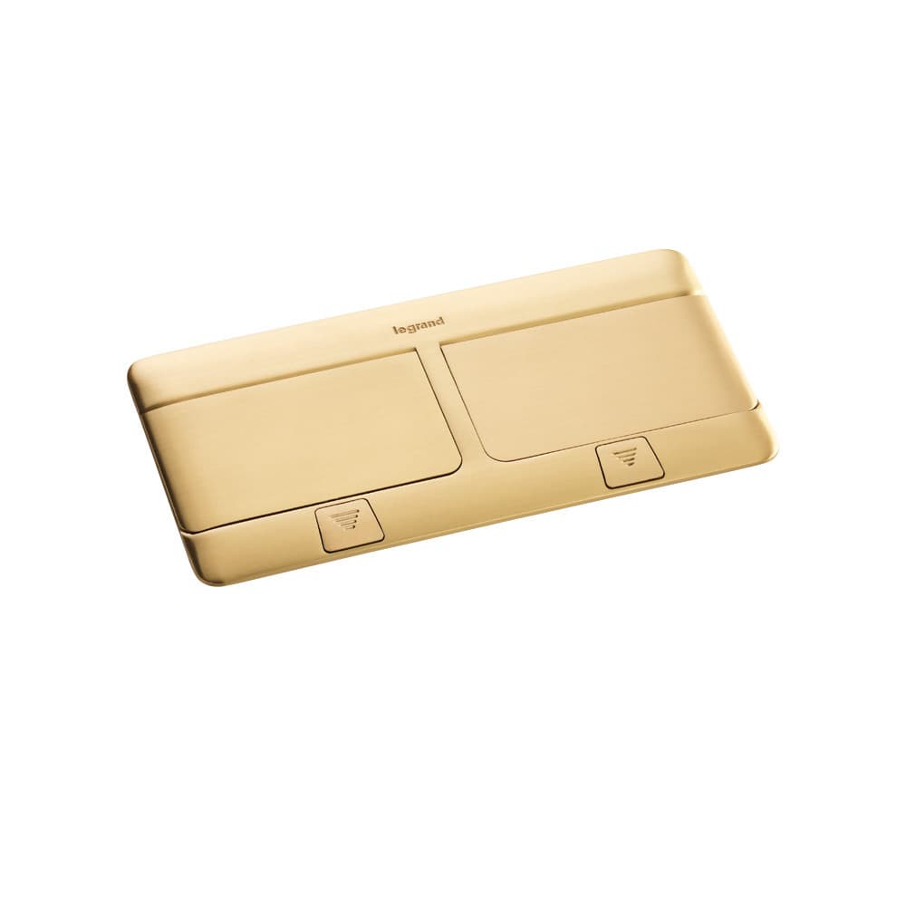 Škatuľa pop-up 2x4M prázdna IP30/IP40 mosadz brúsená (Legrand) 1