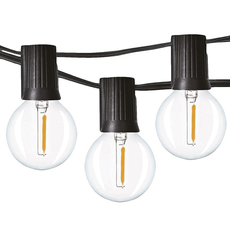 Solight LED vonkajšia reťaz s žiarovkami, 25 žiaroviek, 15m +5m, 20W, teplá biela 1
