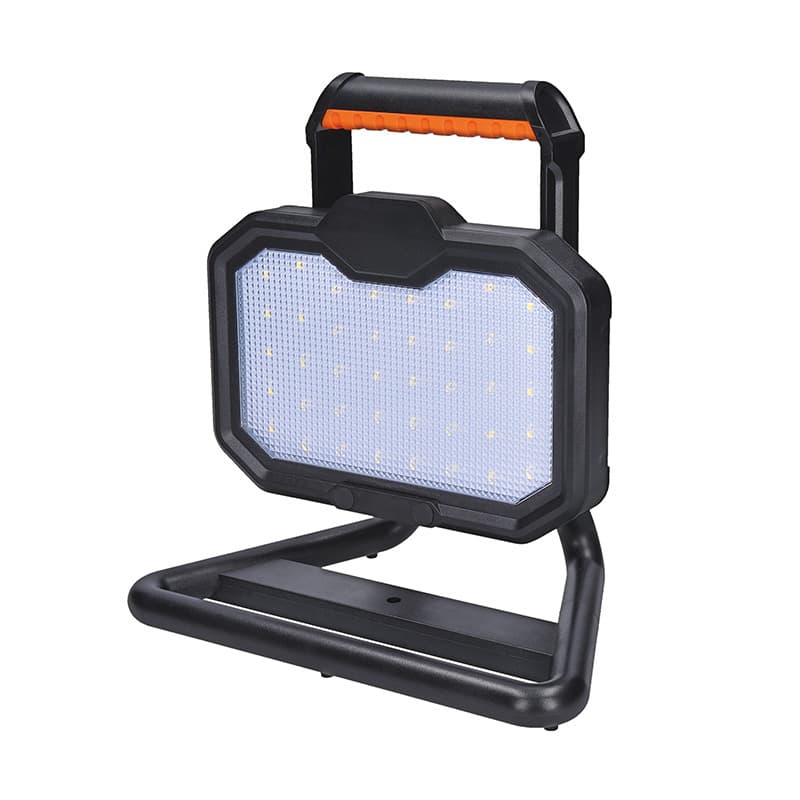 Solight LED reflektor, 20W, prenosný, nabijací, 2000lm, oranžovo-čierny 1